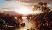 Frederic Edwin Church Landscape with Waterfall oil painting reproduction